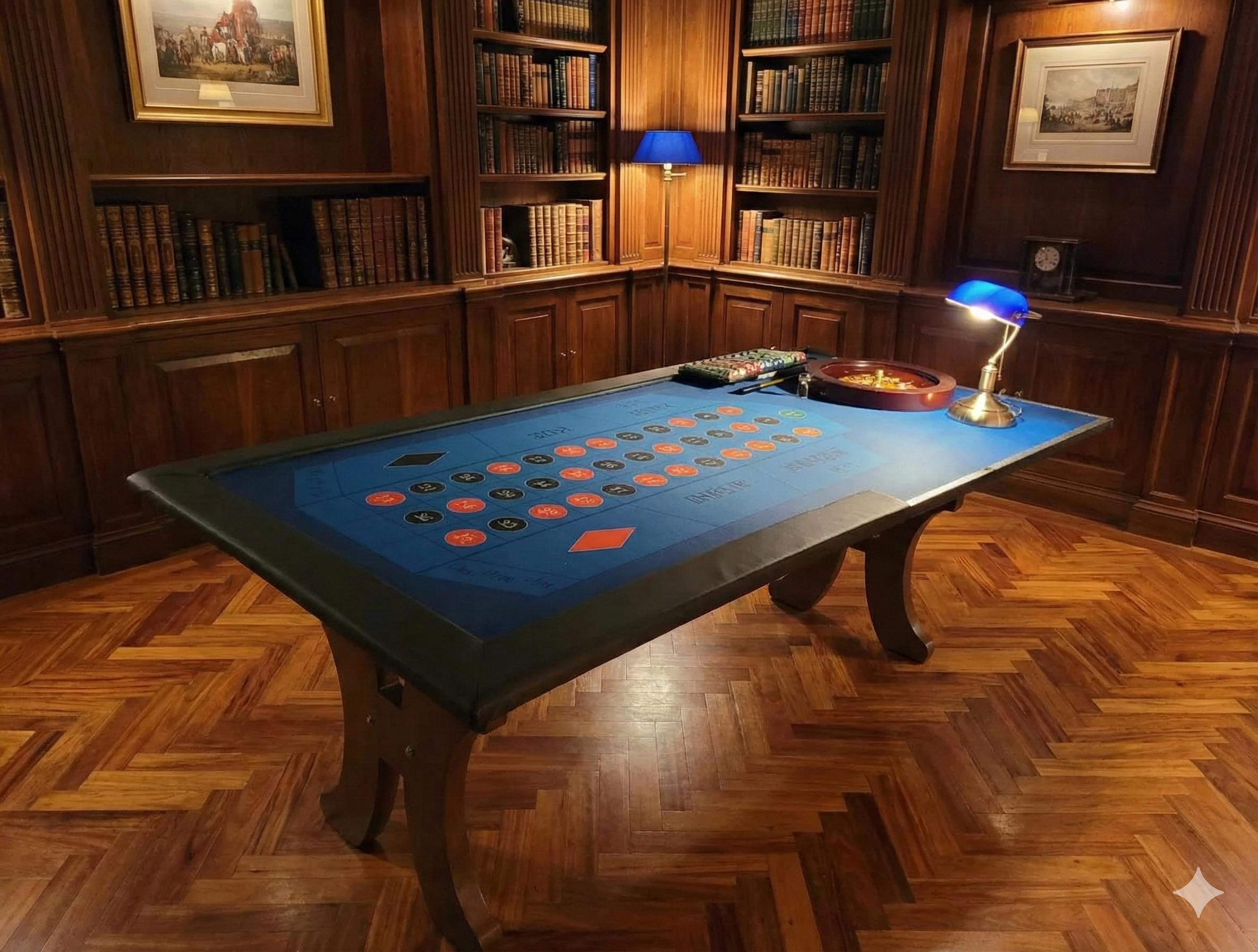 Table de roulette casino luxe